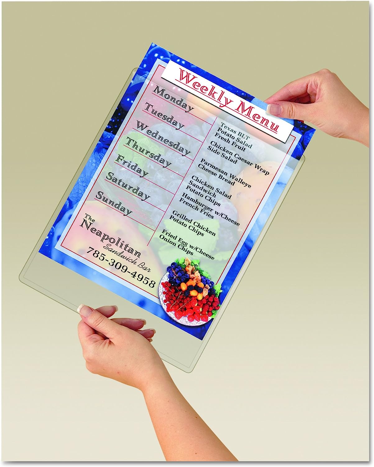 Scotch Display Pocket, Removable Interlocking Fasteners, Plastic, 8-1/2 x 11, Clear (WL854C) - Image 4